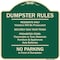Signmission Designer Series-Residents Only Violators Prosecuted Bag Your Trash No Parking A-DES-G-1818-9895 - alternate 1